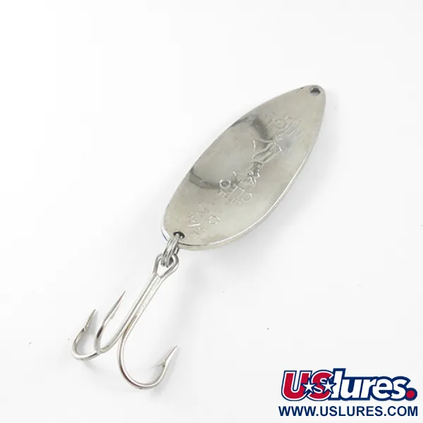 Vintage  Seneca Little Cleo (Hula Girl), 3/4oz Nickel / Blue fishing spoon #1433