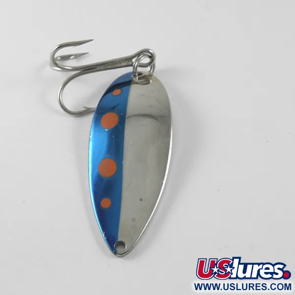 Vintage  Seneca Little Cleo (Hula Girl), 3/4oz Nickel / Blue fishing spoon #1433