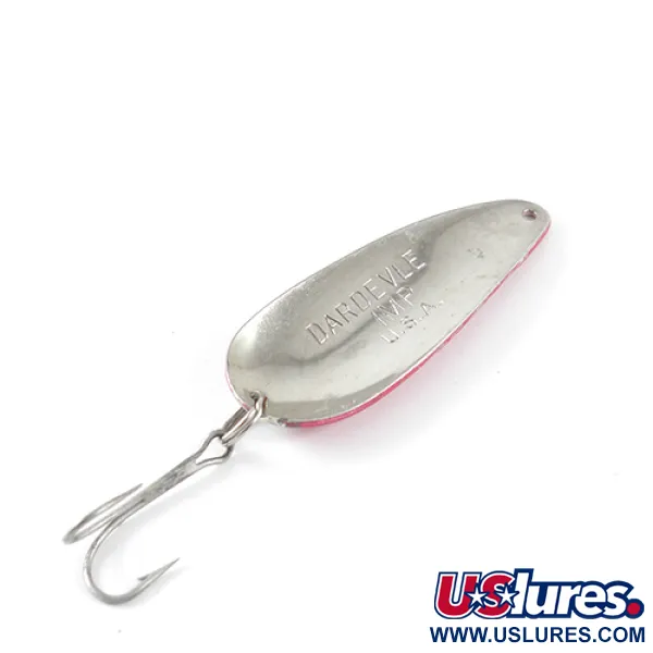 Vintage  Eppinger Dardevle Imp, 2/5oz Red / White / Nickel fishing spoon #1437