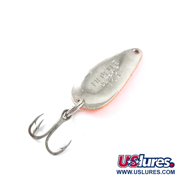 Vintage  Eppinger Dardevle Lildevle, 1/8oz Fluorescent Pink / Black / Nickel fishing spoon #1439
