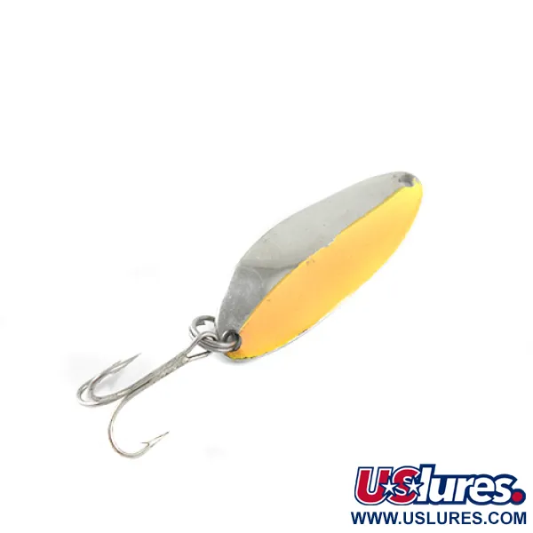 Vintage  Seneca Little Cleo (Hula Girl), 1/3oz Nickel / Orange fishing spoon #1445