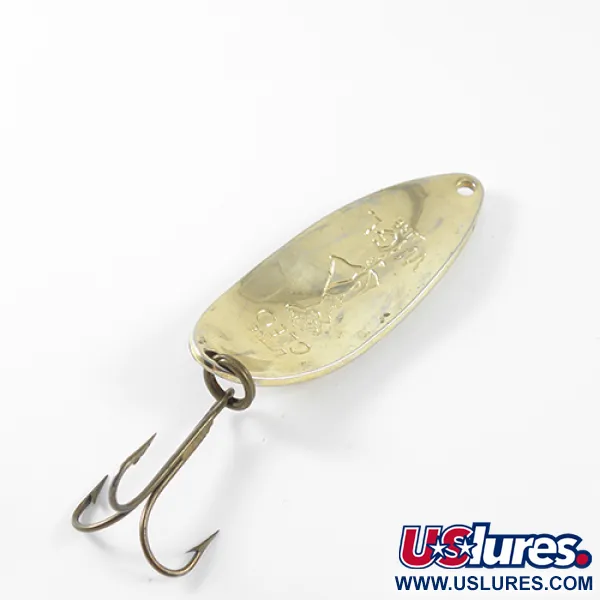 Vintage  Seneca Little Cleo (Hula Girl), 1/2oz Red / Gold fishing spoon #1447
