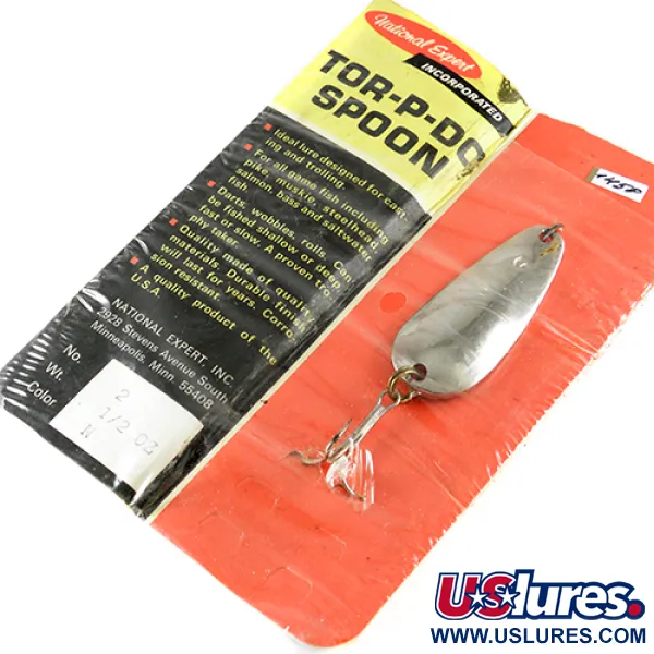   Nebco Tor-P-Do 2, 1/2oz Nickel fishing spoon #1458
