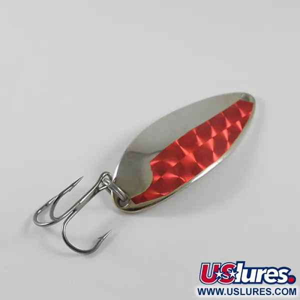 Vintage  Seneca Little Cleo (Hula Girl), 1/2oz Nickel / Red fishing spoon #1468