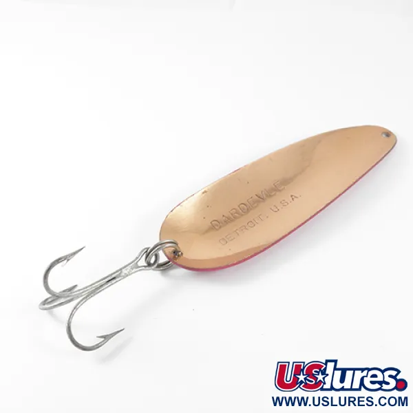 Vintage  Eppinger Dardevle, 1oz Red / White / Copper fishing spoon #1472