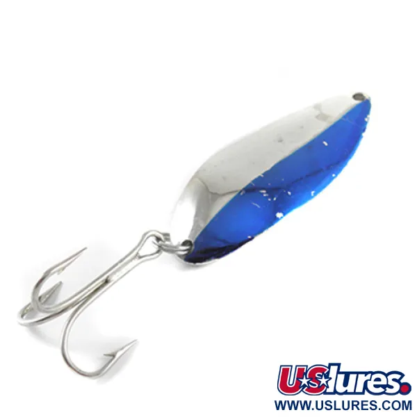 Vintage  Seneca Little Cleo (Hula Girl), 3/4oz Nickel / Blue fishing spoon #1474