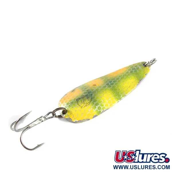 Vintage  Eppinger Dardevle Imp, 2/5oz Green / Orange / Nickel fishing spoon #1478