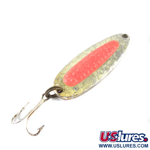 Vintage   Nebco Pixee , 1/4oz Gold / Red fishing spoon #1482