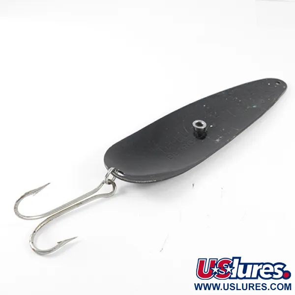 Vintage  Eppinger Dardevle Trolldevle, 1 1/3oz Black / Glitter fishing spoon #1498