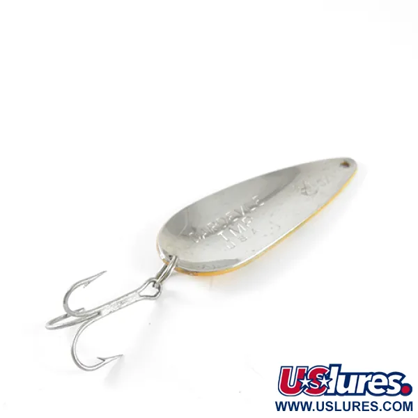 Vintage  Eppinger Dardevle Imp, 2/5oz Green / Yellow / Nickel fishing spoon #1507