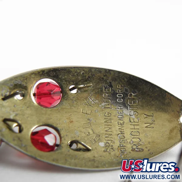 Vintage  Hofschneider RED EYE, 1/4oz Bronze (Brass) / Red Eyes fishing spoon #1521
