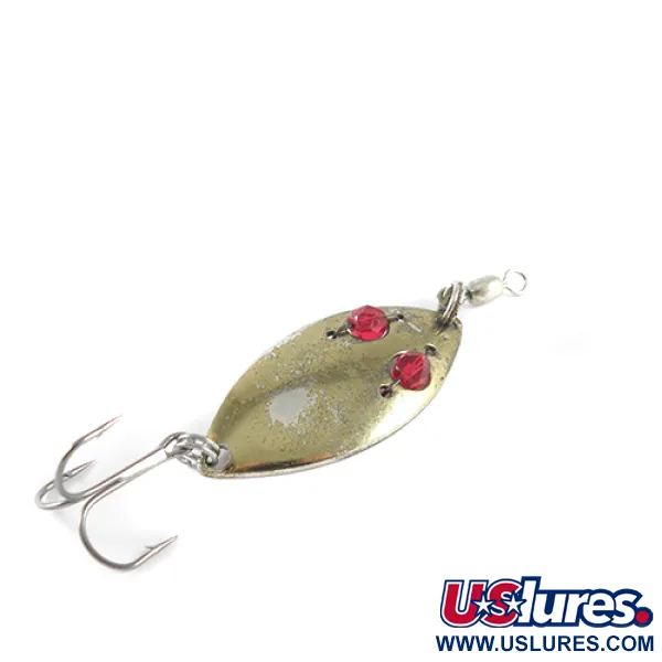 Vintage  Hofschneider RED EYE, 1/4oz Bronze (Brass) / Red Eyes fishing spoon #1521