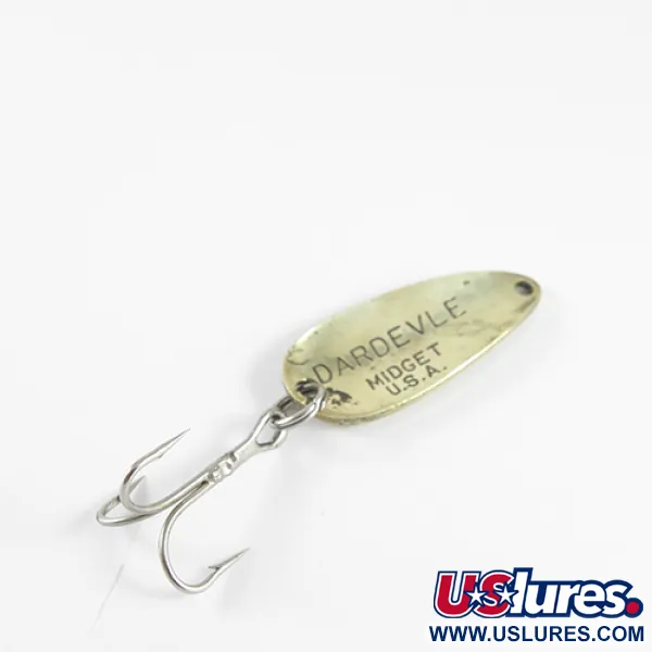 Vintage  Eppinger Dardevle Midget, 3/16oz Brass fishing spoon #1522