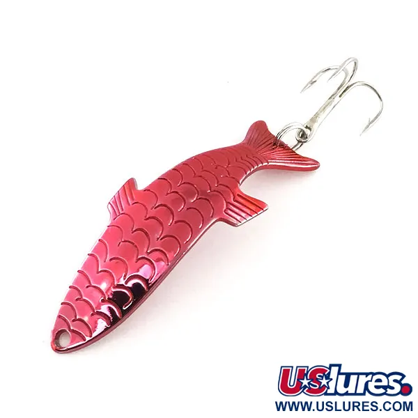 Vintage   Acme Phoebe, 1/4oz Pink Metallic fishing spoon #9153