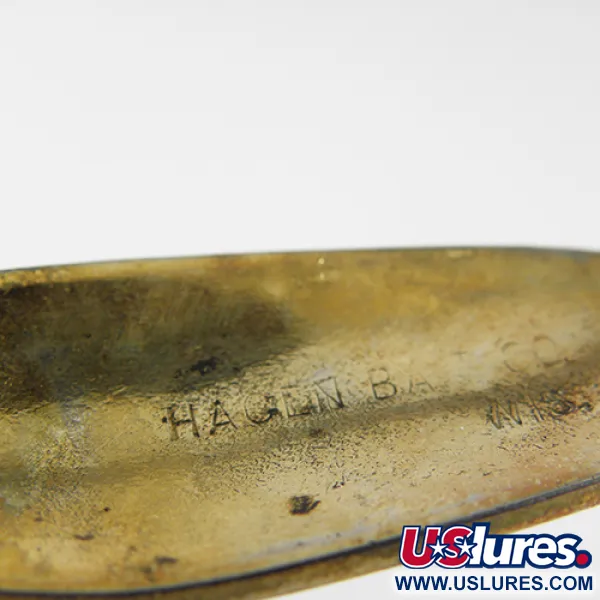 Vintage   Hagen's, 2/5oz Gold fishing spoon #1549