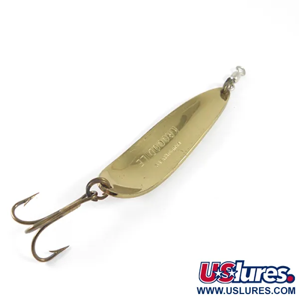  Luhr Jensen Krocodile, 1oz Orange / Gold fishing spoon #1563