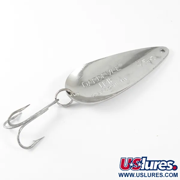 Vintage  Eppinger Dardevle Imp, 2/5oz Nickel fishing spoon #1569