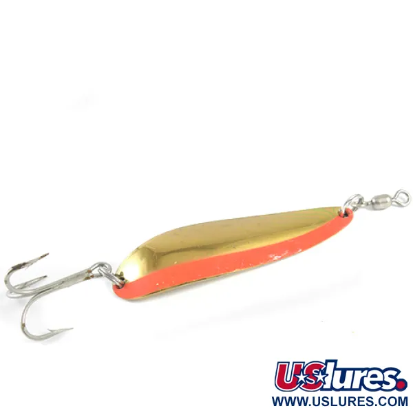  Luhr Jensen Krocodile, 1oz Orange / Gold fishing spoon #1586