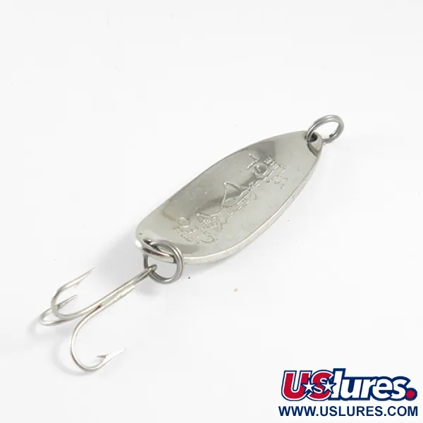 Vintage  Seneca Little Cleo (Hula Girl), 2/3oz Nickel fishing spoon #1587