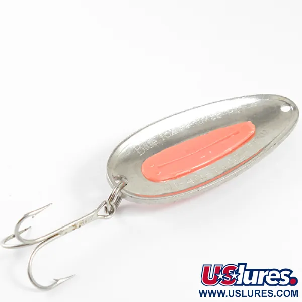 Vintage   Blue Fox Pixee , 3/4oz Nickel / Orange fishing spoon #1595