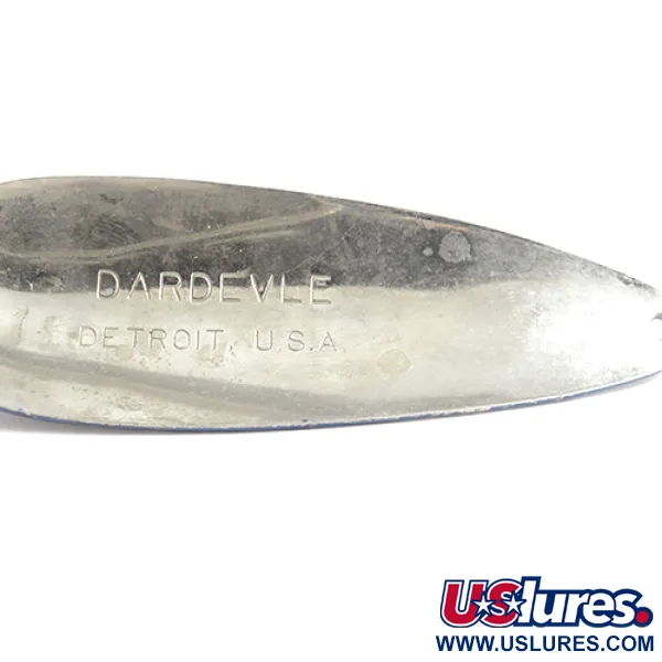 Vintage  Eppinger Dardevle, 1oz Blue / Nickel fishing spoon #1596