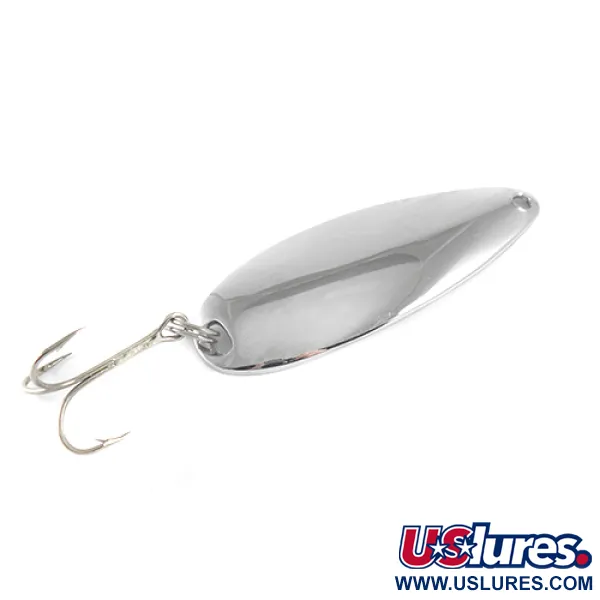 Vintage   Johnson Sprite, 3/5oz Nickel fishing spoon #1598