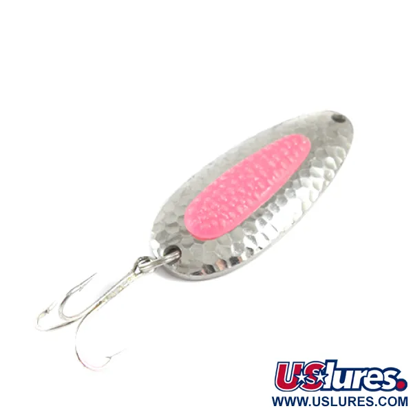 Vintage   Blue Fox Pixee , 3/4oz Nickel / Red fishing spoon #1601