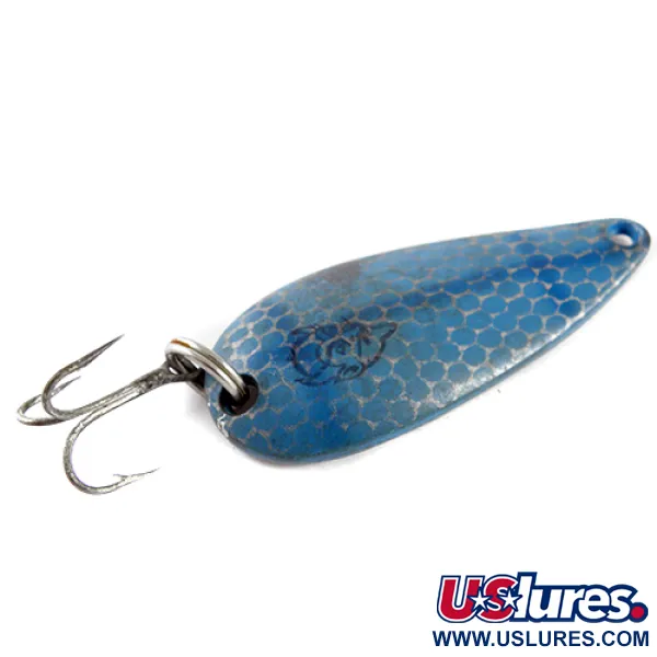 Vintage  Eppinger Dardevle Spinnie, 1/3oz Blue / Nickel fishing spoon #1638