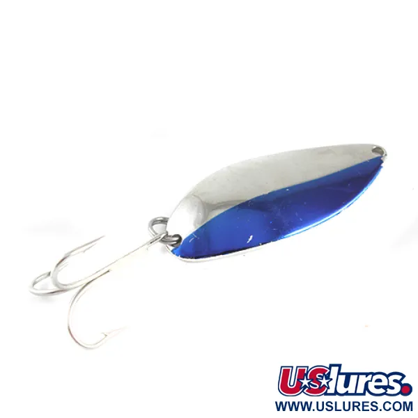 Vintage  Seneca Little Cleo (Hula Girl), 3/4oz Nickel / Blue fishing spoon #1639