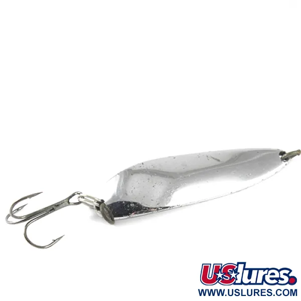 Vintage  Luhr Jensen Krocodile Die #5, 1 2/3oz Nickel fishing spoon #1644