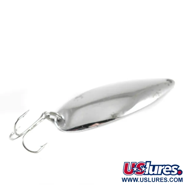 Vintage   Johnson Sprite, 3/5oz Nickel fishing spoon #1653