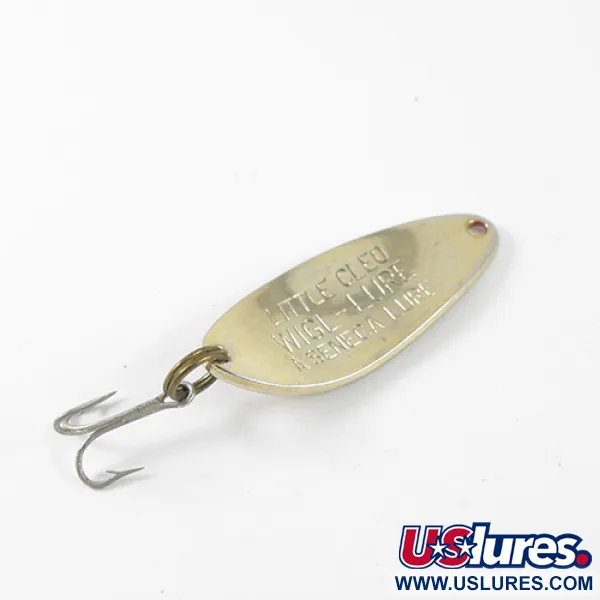 Vintage  Seneca Little Cleo, 1/4oz Red / Gold fishing spoon #1654