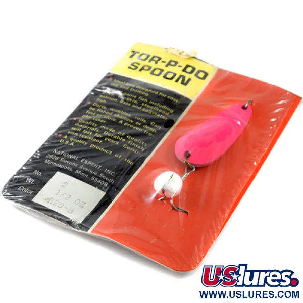  Nebco Tor-P-Do 2, 1/2oz Bright Pink fishing spoon #1667