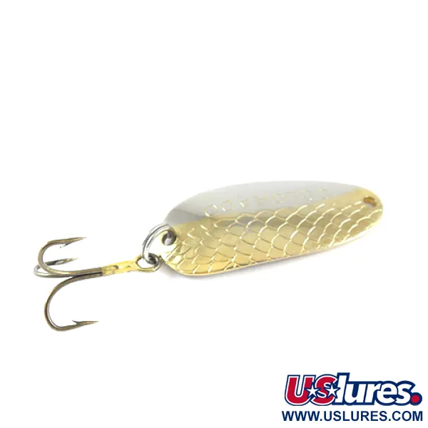 Vintage   Thomas Colorado, 1/4oz Gold / Nickel fishing spoon #1674