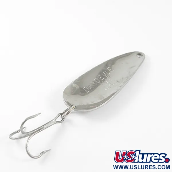 Vintage  Eppinger Dardevle Imp, 2/5oz Hammered Nickel fishing spoon #1680