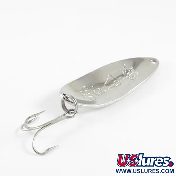 Vintage  Seneca Little Cleo (Hula Girl), 1/2oz Nickel fishing spoon #1684