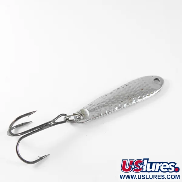 Vintage  Unknown Jig Lure, 3/5oz Nickel fishing spoon #1693
