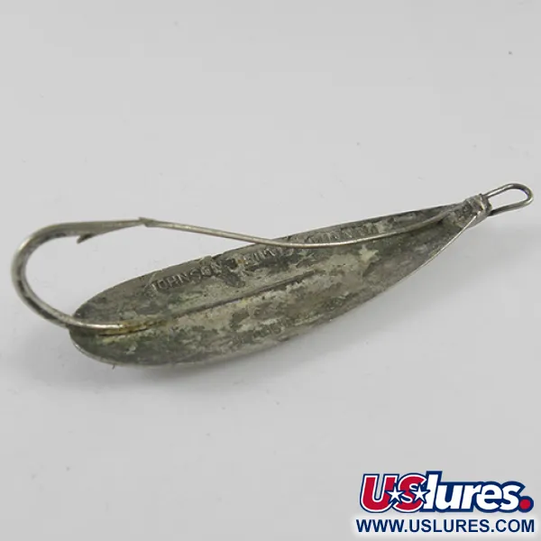 Vintage   Weedless Johnson Silver Minnow, 2/5oz Silver fishing spoon #1707
