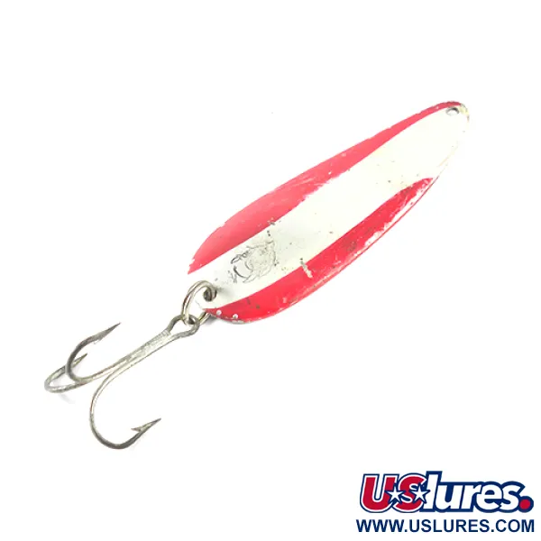 Vintage  Eppinger Dardevle, 1oz Red / White / Nickel fishing spoon #1713