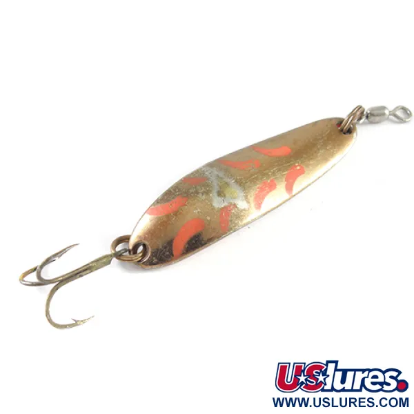 Vintage  Luhr Jensen Krocodile Die #3, 1/2oz Copper fishing spoon #1715