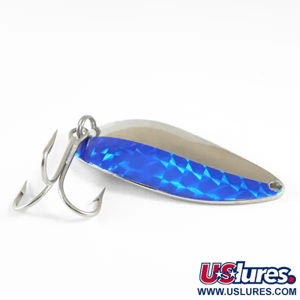 Vintage  Seneca Little Cleo (Hula Girl), 3/4oz Nickel / Blue fishing spoon #1724