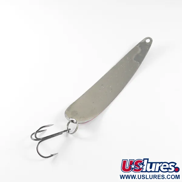 Vintage  Eppinger King Flutter Devle 3200, 1/3oz Red / White / Nickel fishing spoon #1741