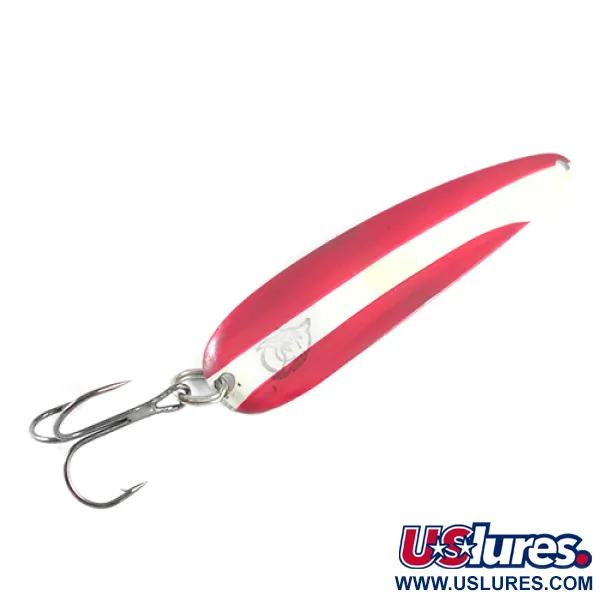 Vintage  Eppinger King Flutter Devle 3200, 1/3oz Red / White / Nickel fishing spoon #1741