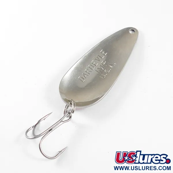 Vintage  Eppinger Dardevle Imp, 2/5oz Nickel / Red fishing spoon #1746