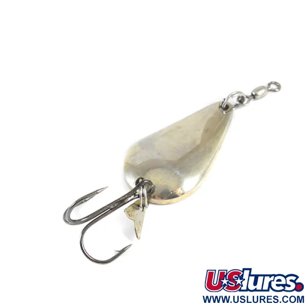 Vintage  Acme K.O. Wobbler, 1/2oz Gold / Orange fishing spoon #1761