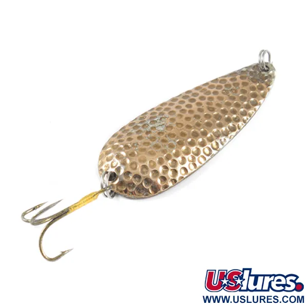 Vintage  Eppinger Dardevle Dardevlet , 3/4oz Hammered Copper fishing spoon #1773