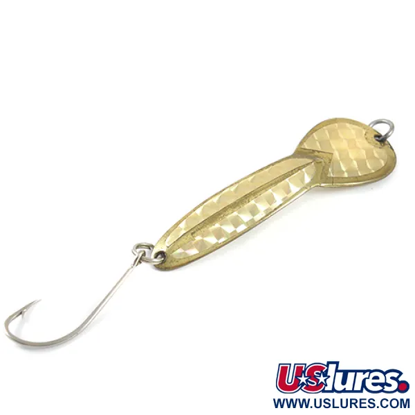 Vintage   Glen Evans Loco 4, 3/4oz Gold fishing spoon #1775