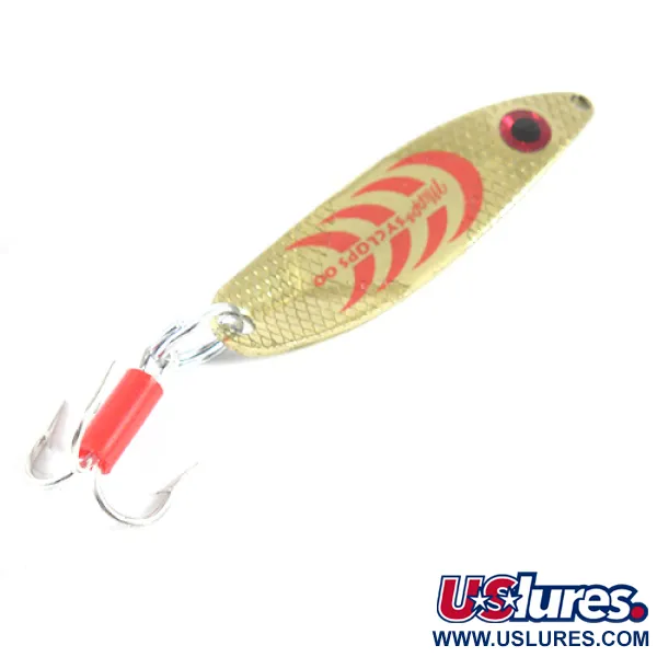 Vintage   Mepps Syclops 00,  Gold / Red fishing spoon #1790