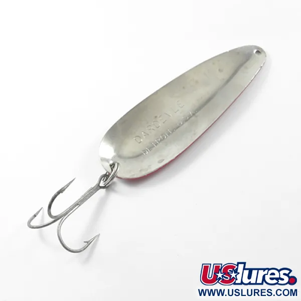 Vintage  Eppinger Dardevle, 1oz Red / White / Nickel fishing spoon #1794
