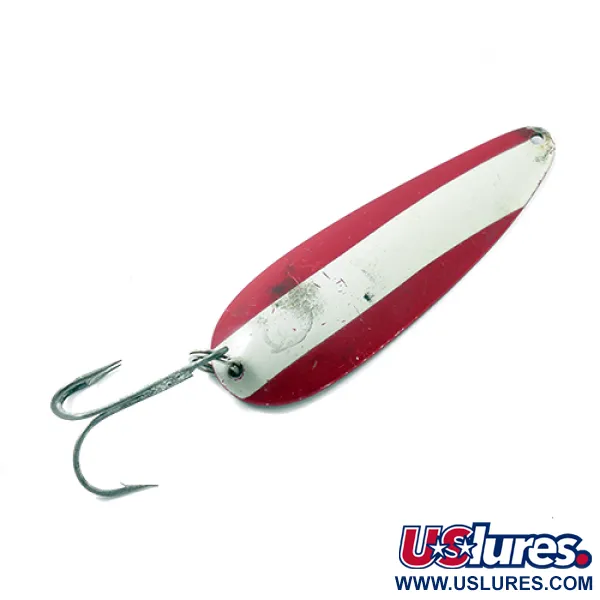 Vintage  Eppinger Dardevle, 1oz Red / White / Nickel fishing spoon #1794